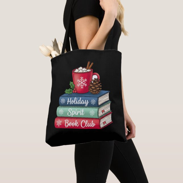 Bolso De Tela Holiday Spirit Book Club Tote Bag  (Detalle)