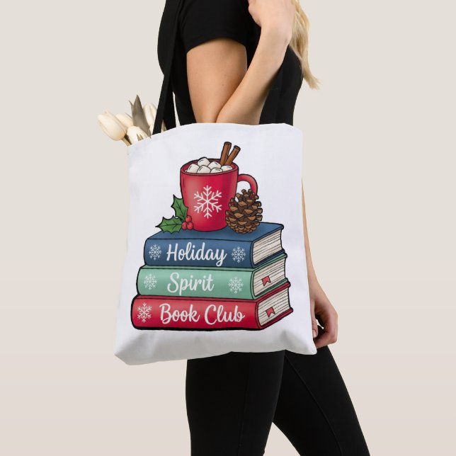 Bolso De Tela Holiday Spirit Book Club Tote Bag  (Detalle)