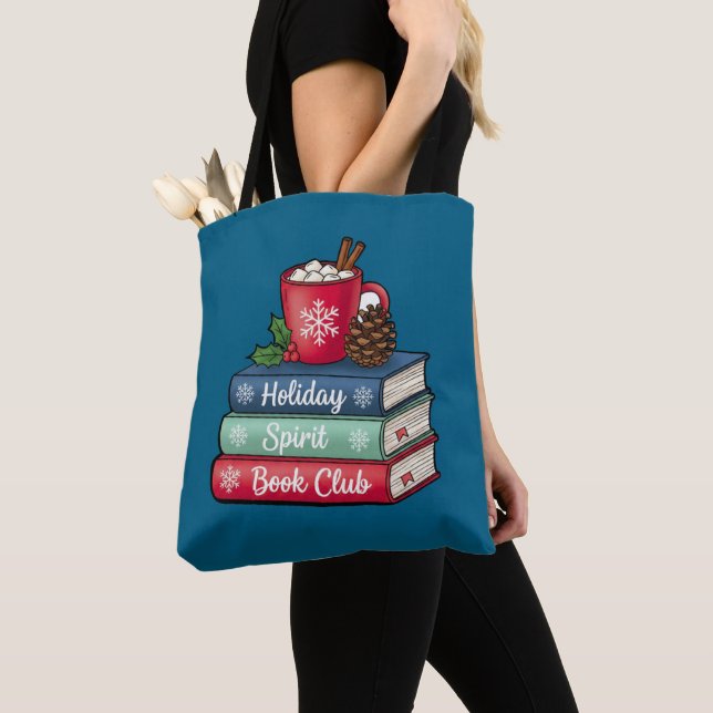 Bolso De Tela Holiday Spirit Book Club Tote Bag  (Detalle)