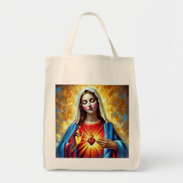 Bolso De Tela Holly Mary Maria Madonna Mariana Virgin Mary