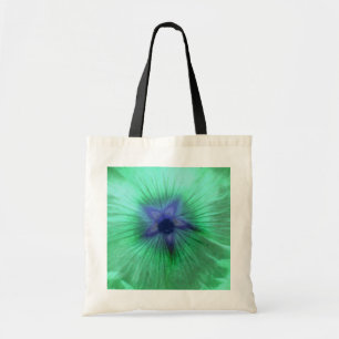 Bolso De Tela Hollyhock Flor brillante Presupuesto Verde Toto Ba