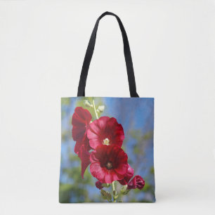 Bolso De Tela Hollyhocks por todas partes