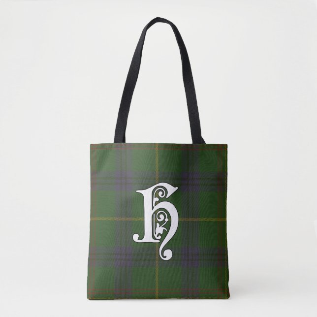 Bolso De Tela Holmes Clan Tartan Monogram (Anverso)