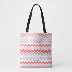 Bolso De Tela Hombra de honor del patrón de Ikat Chevron de cora