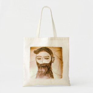 Bolso De Tela hombre barbudo manga anime en mundo retorcido