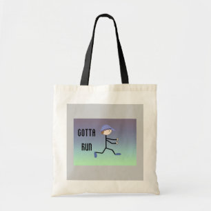 Bolso De Tela Hombre Corriendo