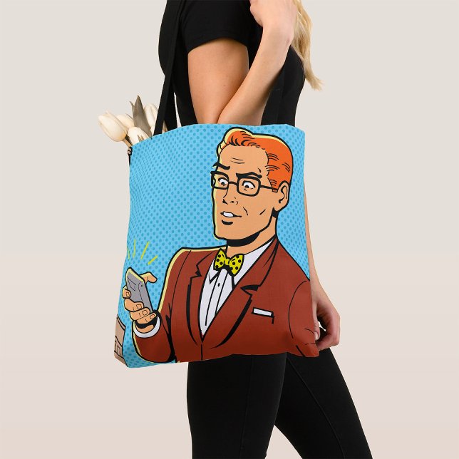 Bolso De Tela Hombre De Cómic Con Teléfono Celular (Subido por el creador)