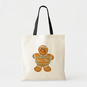 Bolso De Tela Hombre de pan de jengibre - Muérdeme
