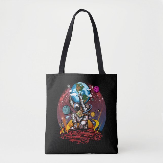 Bolso De Tela Hombre del espacio de Atlas (Anverso)