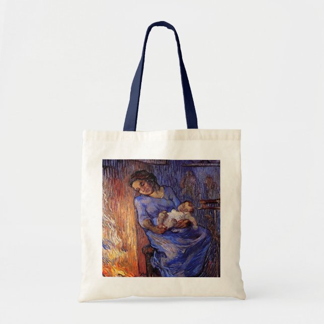Bolso De Tela Hombre en el mar por Vincent van Gogh (Frente)