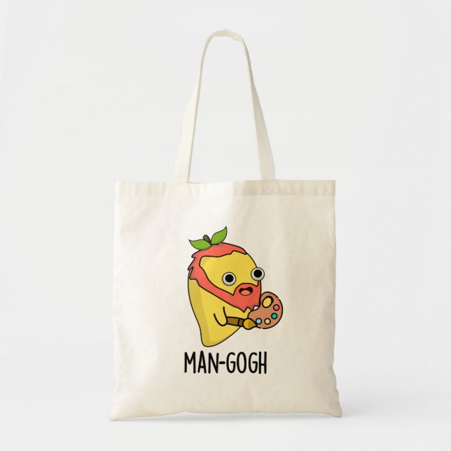 Bolso De Tela Hombre-gogh Gracioso Artista Mango Pun (Frente)