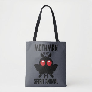 Bolso De Tela Hombre Polilla Es Mi Silueta De Animal Espiritual