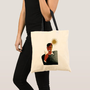 Bolso De Tela Hombre Vintage Art Deco, Bebidas Frías en Verano