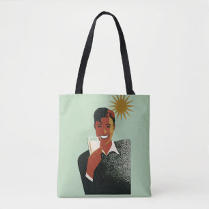 Bolso De Tela Hombre Vintage Art Deco, Bebidas Frías en Verano