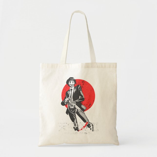Bolso De Tela Hombres curiosos alza japonesa invade regalo de ma (Frente)