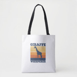 Bolso De Tela Hombres Giraffe Whisperer Retro Animal Vintage afr