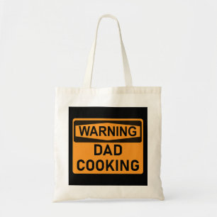 Bolso De Tela Hombres Papá Cocinando Funny Advertencia Cocina de