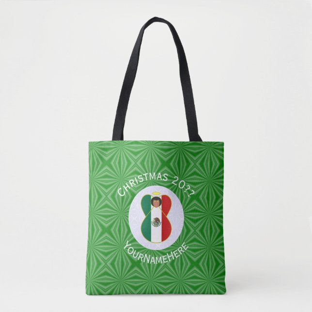 Bolso De Tela Hombro personalizado de la bandera de los Navidade (Anverso)