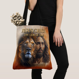 Bolso De Tela Hombro Tote Bag Jesucristo El León De Judá