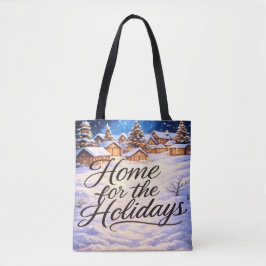 Bolso De Tela 'Home for the Holidays'