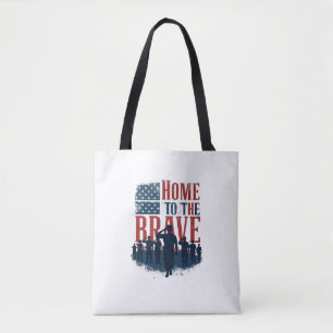 Bolso De Tela Home of the Brave Salute Tee