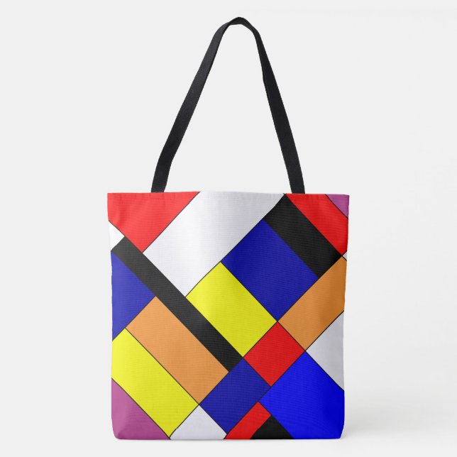 Bolso De Tela Homenaje a Mondrian (Anverso)