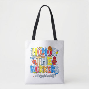Bolso De Tela Homenaje al feliz día laboral de los trabajadores