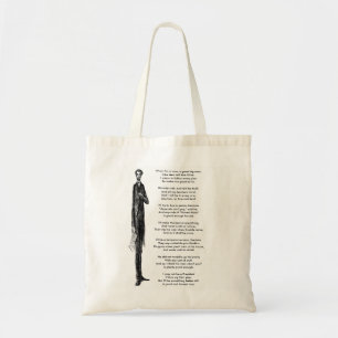 Bolso De Tela Homenaje al presidente estadounidense Abraham Linc
