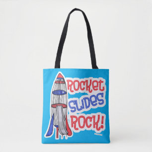 Bolso De Tela Homenaje de juego divertido de Rocket Slides Rock