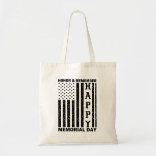 Bolso De Tela Homenaje de la bandera de Estados Unidos recuerda