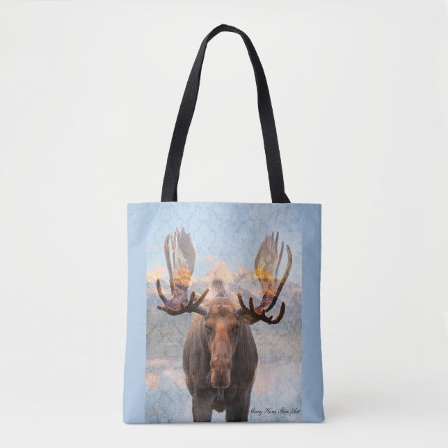 Bolso De Tela Hometown Moose (Anverso)