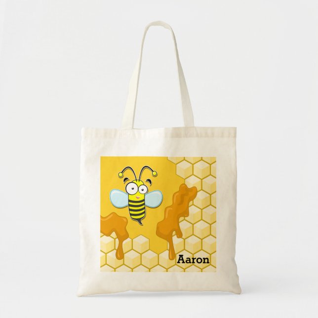 Bolso De Tela Honey Bee (Frente)