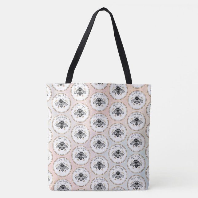 Bolso De Tela Honey Bee (Anverso)