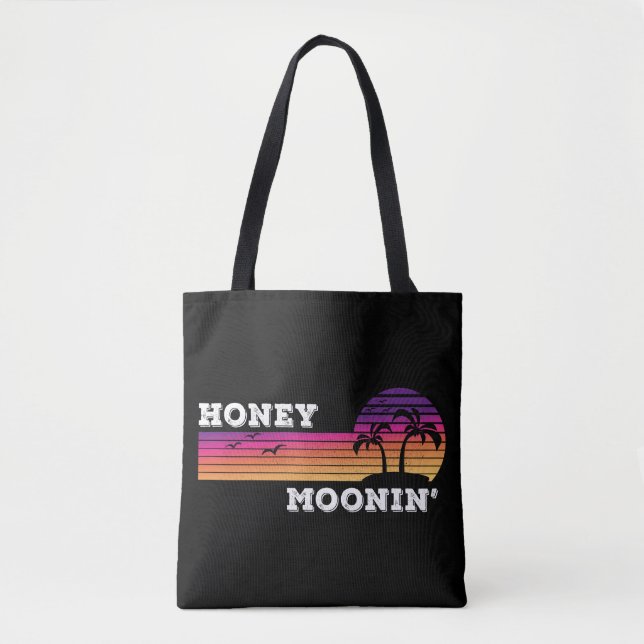 Bolso De Tela Honey Moonin Beach Honeymoon Vacaciones Hombres Co (Anverso)