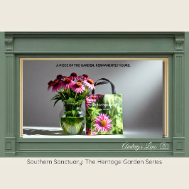 Bolso De Tela Honeybee & Pink Coneflower Eco-Friendly Tote