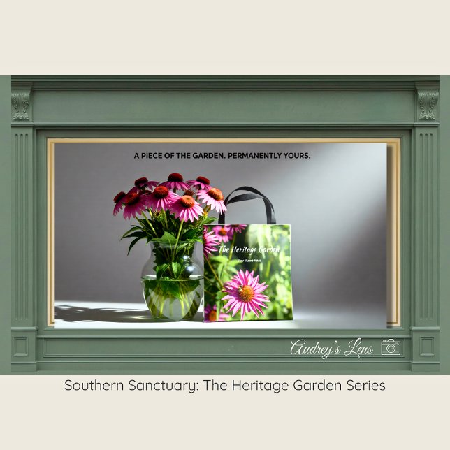 Bolso De Tela Honeybee & Pink Coneflower Eco-Friendly Tote (Subido por el creador)