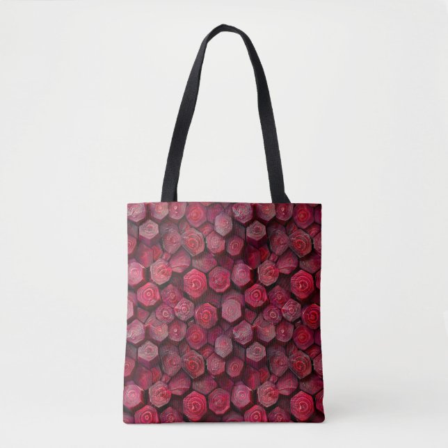 Bolso De Tela Honeycomb Beetroots (Anverso)