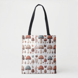 Bolso De Tela Hongos Marchando