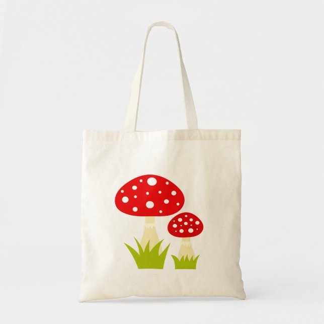 Bolso De Tela Hongos rojos para taburetes (Frente)