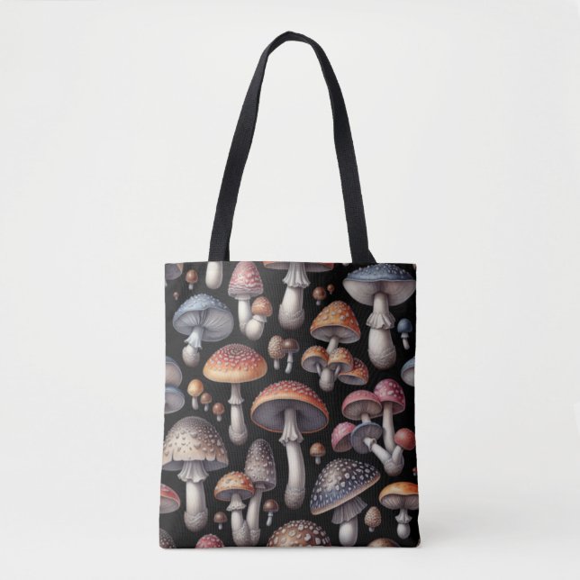 Bolso De Tela Hongos Soñadores (Anverso)