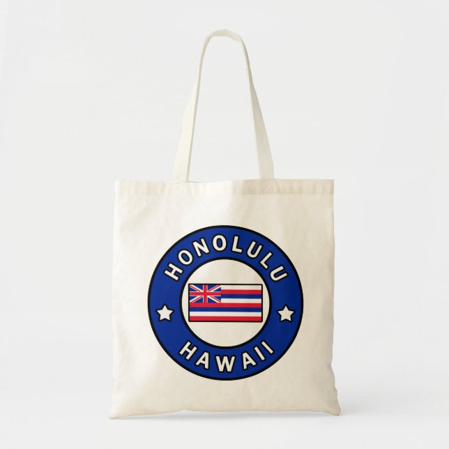 Bolso De Tela Honolulu Hawaii (Frente)