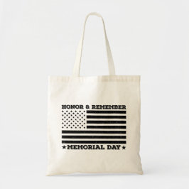 Bolso De Tela Honrar Recordar Día de los Caídos Diseño Patriótic