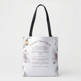 Bolso De Tela Ho'oponopono Prayer Tote Bag