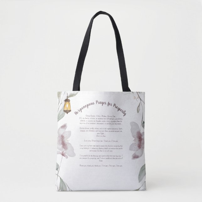 Bolso De Tela Ho'oponopono Prayer Tote Bag (Anverso)