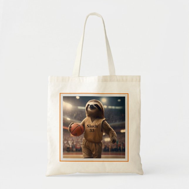 Bolso De Tela Hoops y Hangs: La franja de Dunking Slam, (Frente)