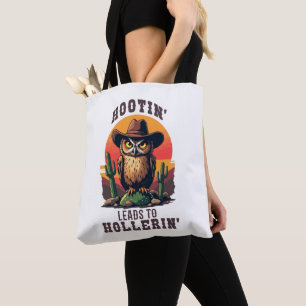 Bolso De Tela Hootin De Vaquero Oeste Lleva A Hollerin