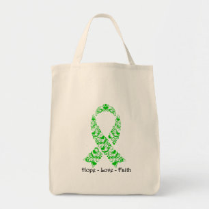 Bolso De Tela Hope Green Awareness Ribbon