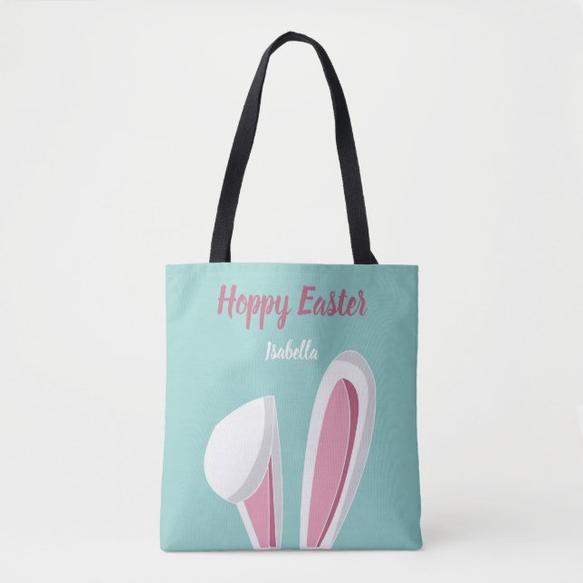 Bolso De Tela Hoppy Ears Bunny (Anverso)