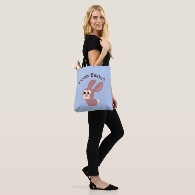 Bolso De Tela Hoppy Easter Pink Bunny (Puesto)
