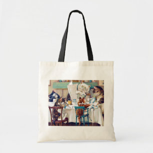 Bolso De Tela Hora del desayuno del gato, Louis Wain